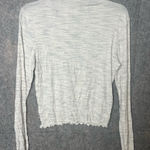 Aeropostale Woman Size Large basic Textured White Long Sleeve Top Photo 0