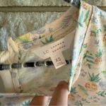 LC Lauren Conrad  Pastel Floral Pineapple Top Tie Back XS Photo 1