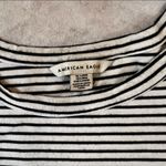 American Eagle  Black & White Striped T-shirt Dress Photo 2