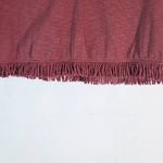 Very J  Pink Ribbed Knit Crop Top Size Medium Dusty Pink Crop Top with Fringe Photo 1