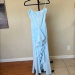 House Of CB NWOT House‎ of Cb Gabbi Blue Ice water Ruffle front Mesh Cocktail Dress sz M Photo 5
