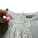 For Love & Lemons Blue Bell Lace Romper Green Photo 4