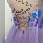Iridescent mirror purple prom dress, pageant gown, non traditional wedding dress Size 10 Photo 2