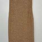 Reformation  Tan Ribbed Tank Midi Dress | M Photo 0