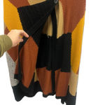 Hinge Patchwork Sweater Cape Poncho with Armholes one size Photo 2
