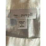 J. Jill‎ Pure Jill Linen Watercolor Flower Floral Flowy Oversized Shirt Size S White Photo 6