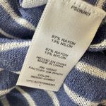 Peter Som  For Designnation Blue White Striped Knit Tank Top Size L OLDSTOCK Photo 2