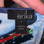 Erika  winter scene snowman cottage sequined long sleeve top Photo 8