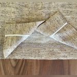 Oscar de la Renta  Beige Textured Tweed Skirt Made in Italy Photo 8