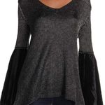 Free People Sparkly Sweater Long Sleeve Blouse Top Photo 0