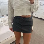 Garage Black Leather Skirt Photo 0