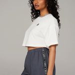 Savage X Fenty White Essential Heavy Jersey Back Page Cropped T-Shirt M Photo 2