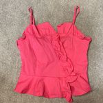 DO+BE Hot Pink Ruffle Trim Tank Top Size M Photo 0