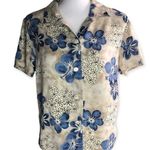 Valerie Stevens  Casual Vintage Floral Button Down Short Sleeve Shirt Photo 0
