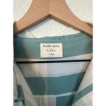 Lake x Atlantic Pacific Marnie Caftan Azure Stripe Night Shirt Dress Cotton Blue Size XL Photo 4