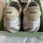 Off-White Eco Canvas Vulcanized Low Top Sneaker in White/Black/Grey, Size US8/EU38 Photo 9