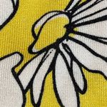 Cable & Gauge Vintage Silk Yellow Floral Cardigan Sweater Large Photo 6