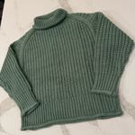 POL Cable Knit Chunky Turtleneck Sweater Womens Small Sage Green Cozycore Winter Photo 1