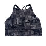 Lululemon Logo Energy Sports Bra High Neck Long Line Black sz 8 Photo 1