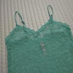 Victoria's Secret Victoria’s Secret Lace Sheer Lingerie Slip Dress Sz M Medium Teal Green Photo 10