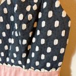 Judith March  Polka Dot Fit & Flare Dress Pink Waist Bow‎ Back Size Large Photo 3