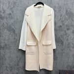 Davi & Dani  Faux Fur/Sweater & Shearling Duster Coat Photo 1