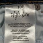 Style & Co Style‎ & Co. Denim Mid Wash Jean Skirt Size 10P Photo 5