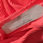 Aerie  NWOT Hot Pink Ribbed Halter One Piece Swimsuit Size Large Photo 2