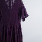Altar'd State Altered State Lace Maxi Dress V-Neckline Mauve Pink Photo 6