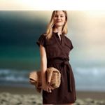 Banana Republic Factory Olive Green Utility Shirt Dress Size S NEW $90 Photo 1