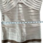 BCBGMAXAZRIA Dress Womens S Champagne Brown Satin Sequin Cocktail Glam HOCO NWT Photo 8