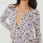 Free People Intimately FP Bodysuit Kaya Floral Print Long Sleeve Sz L NWT New Photo 0