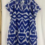 H&M  Cotton Tunic Dress Abstract Womens XL Blue Photo 0