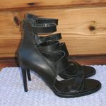 Helmut Lang  Black Leather Heels Photo 1