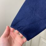 Vintage L.L. Bean outdoors Adult navy soft fleece quarter zip jacket medium Blue Photo 1