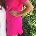 Boutique Hot Pink Scallop Trim Dress Photo 0