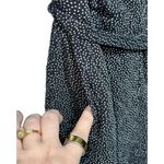 Abercrombie & Fitch  Black White Polka Dot V-Neck Long Sleeve Wrap Romper Size S Photo 3