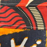 NWT Timbali Crafts Hand Crafted Swaziland Africa Tribal Print Zippered Pouch Black Photo 3