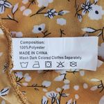 Jeuvre Yellow Floral Crop Tank Top and Skirt Set Size Small Photo 7