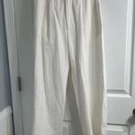 Showpo larissa mid waisted relaxed straight leg trousers in white Photo 8