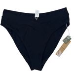 NEW Swim Systems Black French High Cut Bikini Bottoms size XL Photo 0