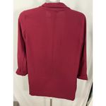 Lush Clothing Lush Burgundy Open Front Blazer Draped Cardigan Jacket Women's M Photo 4
