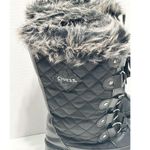 Quest Powder Winter Snow Boots Faux Fur Collar 3M Insulated Rubber Boots Black 7 Photo 3