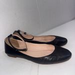 Kate Spade Black Ankle Strap Minimalist Old Money Ballet Flats Shoes Size 9.5 Photo 2