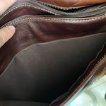 Borssa Brown Colorful Embroidered Floral Mexican Boho Real Leather Small Purse N Photo 7