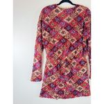 Endless Rose Women Dress Pink Mini V Neck Overall Sequin Long Sleeve Party Large Photo 7