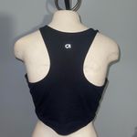 Gap TWO Fit Black V-Neck cropped Tank Top sports bras size XL Photo 1