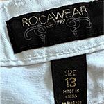 Rocawear Capri Shorts Womens White Denim 5-Pocket Urban Summer Size 13 Photo 4