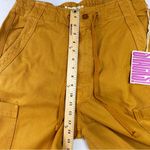 Mother The Munchie Nerdy Cargo Pants High Rise Wide Leg Sz 30 NWT Wood Thrush Yellow Photo 6