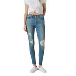 Lucky Brand Bridgette High Rise Skinny Jeans Distressed Size 20 NEW $109 Photo 10